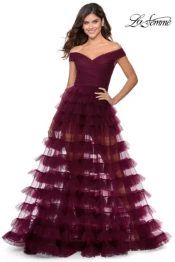 Off The Shoulder La Femme Prom Dress 28804