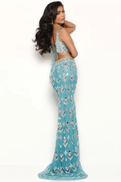 Two Piece Jasz Couture Prom Dress 7114