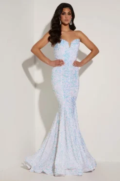 Sweetheart Sequined Jasz Couture Prom Dress 7410 -Fashion Dress Shop jasz 7410 c 07336.1669918371