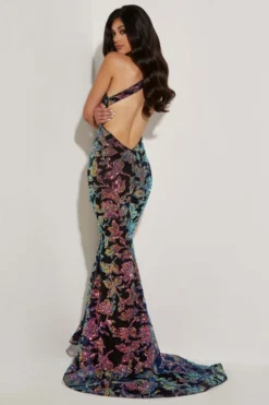 Floral Jasz Couture Prom Dress 7414 10 Floral Jasz Couture Prom Dress 7414 -Fashion Dress Shop jasz 7414 b 98510.1669918377