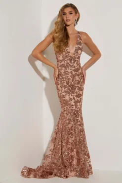 Floral Jasz Couture Prom Dress 7414