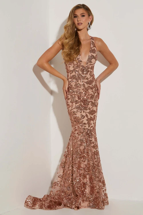 Floral Jasz Couture Prom Dress 7414 1 Floral Jasz Couture Prom Dress 7414