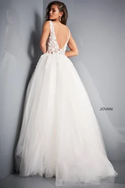 Floral Appliquéd Prom Dress Jovani 02840 -Fashion Dress Shop jovani 02840 c 93728.1610937396