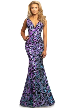 V-neck Prom Dress Johnathan Kayne 2106