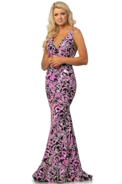 V-neck Prom Dress Johnathan Kayne 2106 -Fashion Dress Shop kayne 2106 g 18282.1678209392