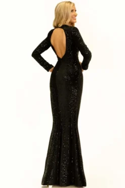 Plunging V-neck Pageant Dress Johnathan Kayne 2329