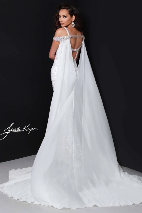 V-neck Beaded Johnathan Kayne Pageant Dress 2413 2 V-neck Beaded Johnathan Kayne Pageant Dress 2413 - Image 2