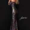 Off The Shoulder Sequin Johnathan Kayne Pageant Dress 2417