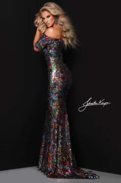 Off The Shoulder Sequin Johnathan Kayne Pageant Dress 2417