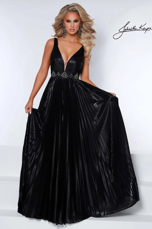 V-neck A-line Johnathan Kayne Pageant Dress 2426 3 V-neck A-line Johnathan Kayne Pageant Dress 2426 - Image 3