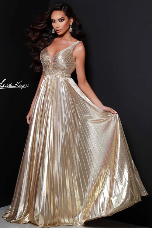 V-neck A-line Johnathan Kayne Pageant Dress 2426 2 V-neck A-line Johnathan Kayne Pageant Dress 2426 - Image 2