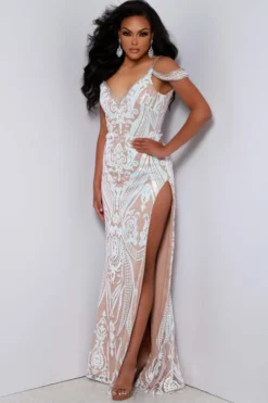 Fitted Sequin Johnathan Kayne Prom Dress 2600 -Fashion Dress Shop kayne 2600 b 18393.1674667344