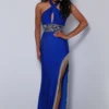 Halter Keyhole Bodice Johnathan Kayne Prom Dress 2604