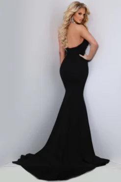 Tux Lapelled V-Plunging Johnathan Kayne Prom Dress 2633 -Fashion Dress Shop kayne 2633 b 91486.1674668020