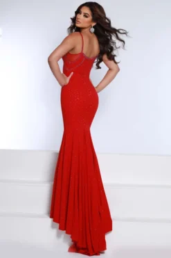 Spaghetti Strapped Johnathan Kayne Prom Dress 2636