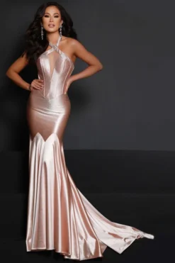 Shimmering Stretch Charmeuse Johnathan Kayne Prom Dress 2638 -Fashion Dress Shop kayne 2638 c 59703.1674668023
