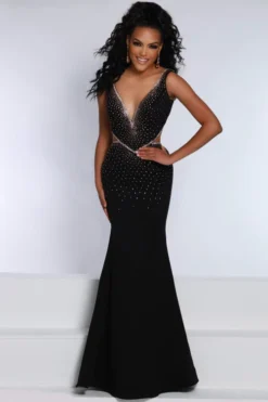 Johnathan Kayne Fit & Flare Crepe Jonathan Kane Prom Dress 2640 -Fashion Dress Shop kayne 2640 a 21029.1674668026