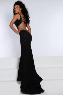 Johnathan Kayne Fit & Flare Crepe Jonathan Kane Prom Dress 2640 -Fashion Dress Shop kayne 2640 b 30789.1674668026