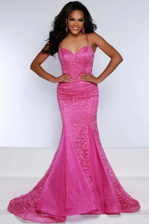 Embroidered Lace Johnathan Kayne Prom Dress 2644 4 Embroidered Lace Johnathan Kayne Prom Dress 2644 - Image 4
