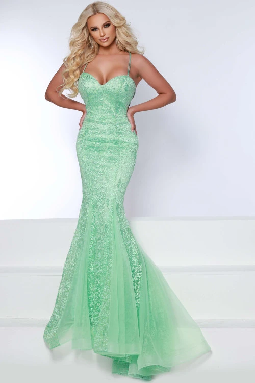 Embroidered Lace Johnathan Kayne Prom Dress 2644 2 Embroidered Lace Johnathan Kayne Prom Dress 2644 - Image 2
