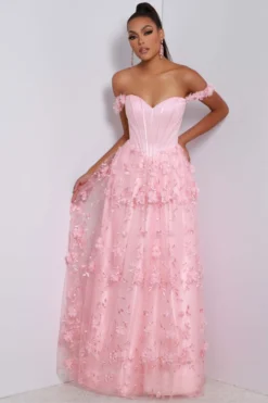3D Floral Lace Skirt Johnathan Kayne Prom Dress 2645 -Fashion Dress Shop kayne 2645 a 15569.1674668032