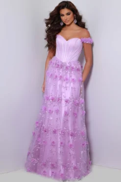 3D Floral Lace Skirt Johnathan Kayne Prom Dress 2645 -Fashion Dress Shop kayne 2645 c 93209.1674668032