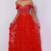 3D Floral Lace Skirt Johnathan Kayne Prom Dress 2645