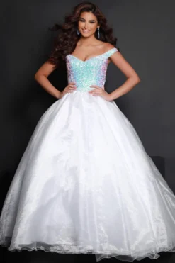 Shimmering Corset Johnathan Kayne Prom Dress 2652
