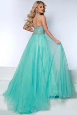 Strapless Sweetheart Johnathan Kayne Ball Gown 2654