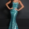 Spaghetti Strapped Johnathan Kayne Prom Dress 2677
