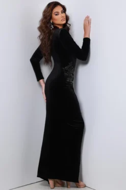 Sheath Velvet Johnathan Kayne Prom Dress 2684 -Fashion Dress Shop kayne 2684 b 89883.1674668631