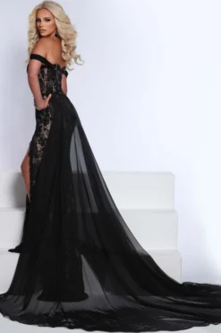 Embroidered Lace Johnathan Kayne Prom Dress 2715 -Fashion Dress Shop kayne 2715 b 61007.1674668654