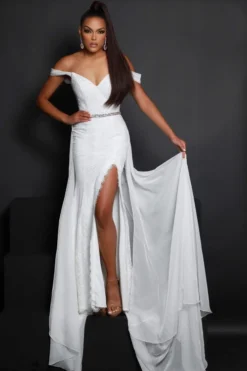 Embroidered Lace Johnathan Kayne Prom Dress 2715