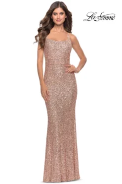 Open Back Sequin La Femme Prom Dress 31027