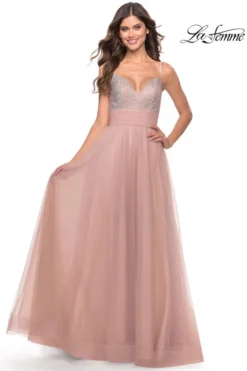 Studded Tulle La Femme Prom Dress 31238 5 Studded Tulle La Femme Prom Dress 31238 -Fashion Dress Shop lafemme 31238 a 28049.1676045914