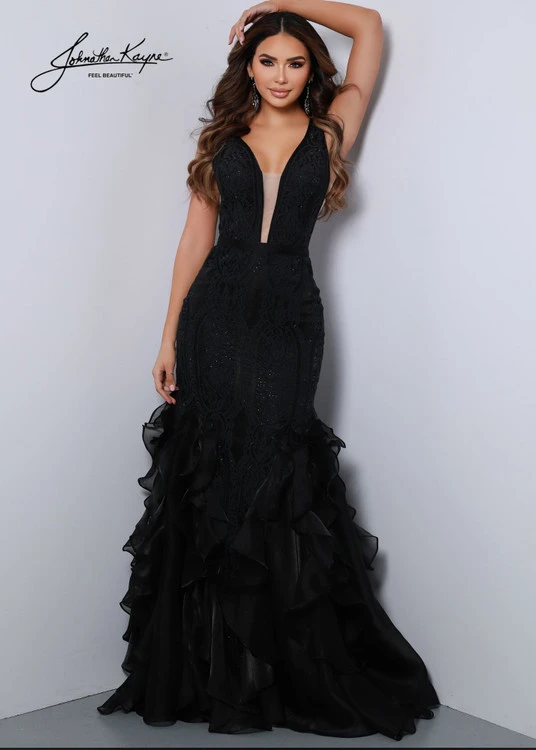 Mermaid Lace Bodice Johnathan Kayne Prom Dress 2542 2 Mermaid Lace Bodice Johnathan Kayne Prom Dress 2542 - Image 2