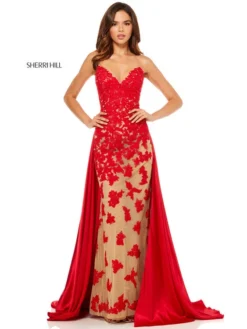 V-neck Sherri Hill Prom Dress 52538 -Fashion Dress Shop sherrihill 52538 d 96132.1547610347