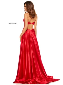 V-neck Sherri Hill Prom Dress 52538 -Fashion Dress Shop sherrihill 52538 e 89577.1547610347