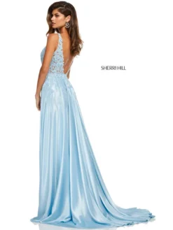 Plunging Neckline Sherri Hill Prom Dress 52599 -Fashion Dress Shop sherrihill 52599 e 54013.1547610386