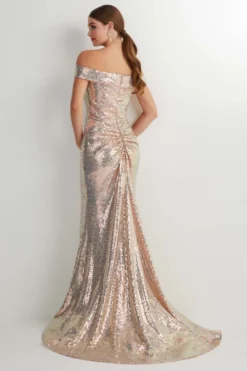 Ruched Sequin Studio 17 Prom Dress 12911