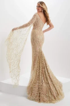 Tiffany Designs One Shoulder Panoply Prom Dress 14121