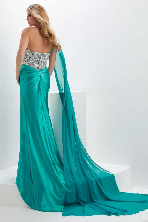 Tiffany Designs One Shoulder Panoply Prom Dress 14137 2 Tiffany Designs One Shoulder Panoply Prom Dress 14137 - Image 2