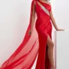 Tiffany Designs One Shoulder Panoply Prom Dress 14137