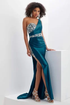 Tiffany Designs Satin Trumpet Panoply Prom Dress 14141 -Fashion Dress Shop tiffany 14141 a 65716.1669067173