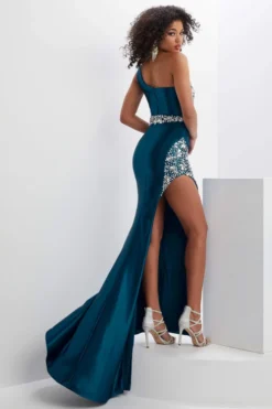 Tiffany Designs Satin Trumpet Panoply Prom Dress 14141