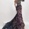 Tiffany Designs Velvet Trumpet Panoply Prom Dress 14148